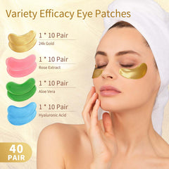 USTELIR patches yeux rose: éclaircir le regard et atténuer la fatigue