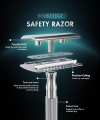 Lames inox dix incluses pour le rasoir Utopia Care, rasage rapide et efficace.