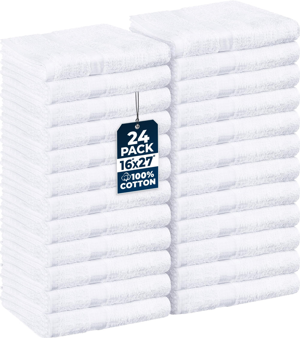 Utopia Towels paquet de 24 serviettes salon 40x68 cm, absorption élevée pour les mains