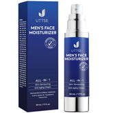 Uttse 6-en-1 creme visage homme, flacon pompe, hydratation en profondeur.