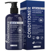 Uttse conditionneur biotine pour cheveux des hommes – bouteille bleu foncé prête à l’emploi