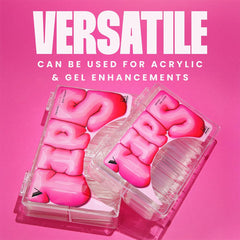 V Beauty Pure embouts ongles carrés transparents faciles à appliquer chez soi.