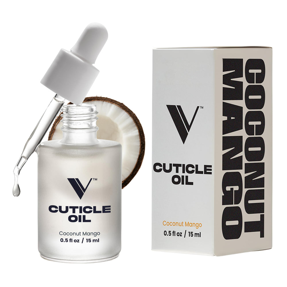 V Beauty Pure huile-cuticules bouteille-pompe, hydratation en profondeur pour ongles sains.