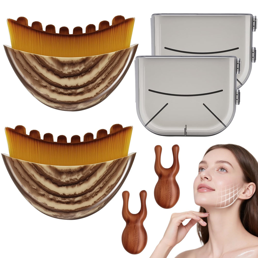 Brosse lymphatique visage Vafada contour pour circulation améliorée.