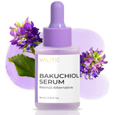 VALITIC Sérum Bakuchiol – bouteille élégante pour hydratation quotidienne.