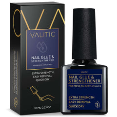 Valitic-colle-ongles-bouteille: fixation durable pour ongles grâce à une bouteille prête à l’emploi.