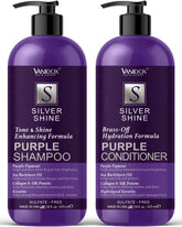 Shampooing violet sans sulfates VANIDOX sur bouteille, reflets froids et vibrants
