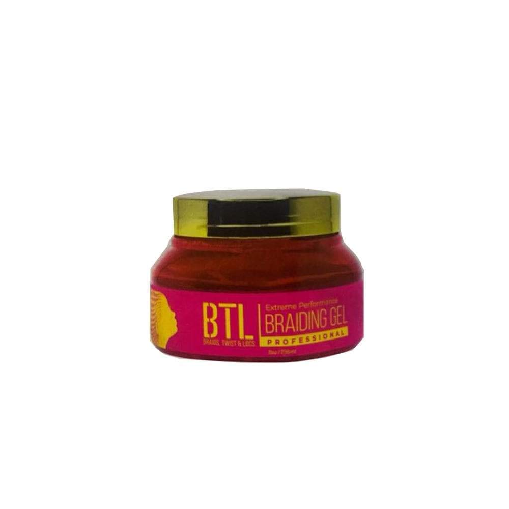 Gel de tressage VANESSA BTL, offre une tenue extrême et une finition lisse pour des tresses durables.