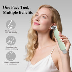 Spatule Vangines nettoyage des pores autour du nez avec glisse précise.