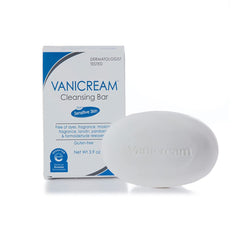Vanicream barre nettoyante sans parfum, douceur adaptée à la peau sensible.