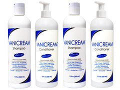 Ensemble Vanicream shampoing et après-shampoing 355 ml, soin doux pour peaux sensibles.