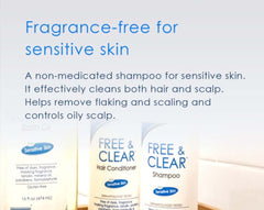 Vanicream Shampoing sans sulfates, texture crémeuse pour démêler facilement.