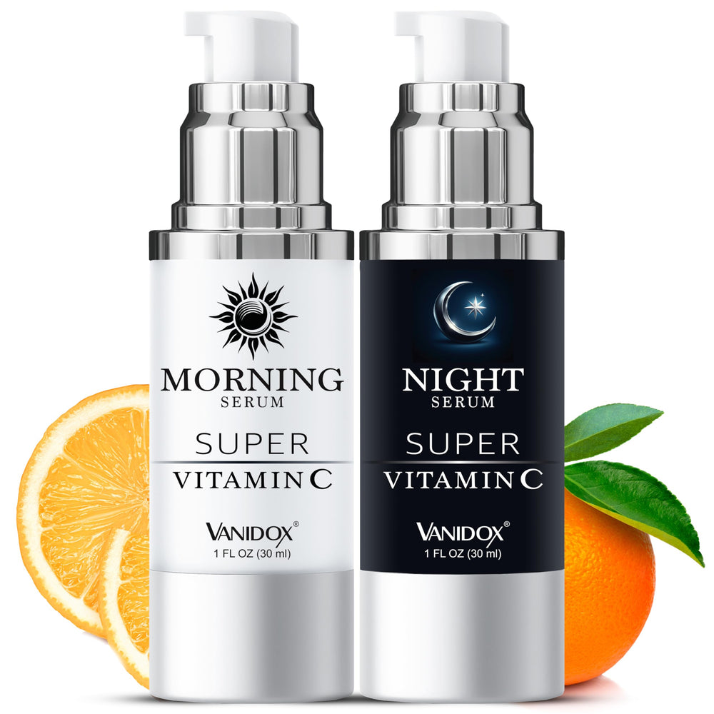 VANIDOX sérum vitamine C – bouteille airless, efficacité durable et fraîcheur protégée.