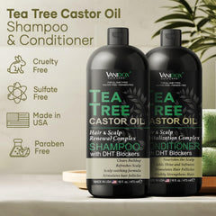 Vanidox après-shampoing huile arbre à thé – bouteille nourrissante et démêlante