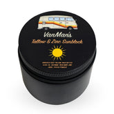 VanMan Company crème solaire zinc et tallow sur le tube, protection pratique SPF20.