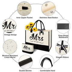 Vanqruo Mrs 2026 impression mrs 2026, design mémorable pour la mariée