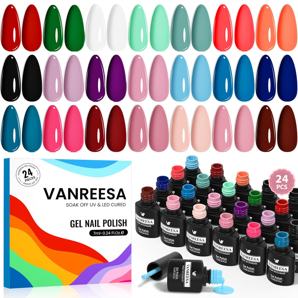 VANREESA ensemble vernis gel 21 couleurs pour différents styles