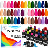 VANREESA ensemble vernis gel – palette complète pour nail art à domicile.