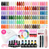 Kit VANREESA gel ongles avec lampe UV pour manucure à domicile