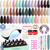 VANREESA kit vernis gel 24 couleurs pour une manucure à domicile.