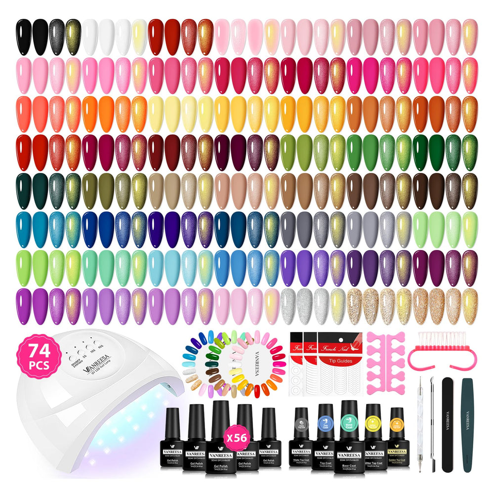 VANREESA kit vernis gel – palette de couleurs variées pour tous les styles.