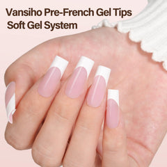 Embouts gel 3 en 1 Vansiho faciles à poser et durables.