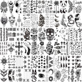 Tatouages VANTATY 66 feuilles 3D réalistes pour un look naturel.