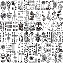 Tatouages VANTATY 66 feuilles 3D réalistes pour un look naturel.