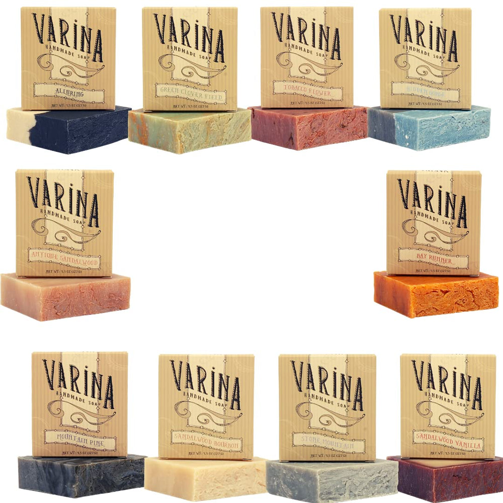 Varina Savon Hommes Variété Barre: nettoyage doux pour la peau après le sport.