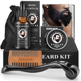 Huile de croissance Varolan: flacon pratique nourrissant la barbe et la peau.