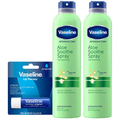 Vaseline Aloe apaisant pulvérisateur: hydratation rapide après la douche.