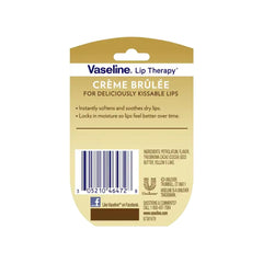Baume Vaseline Crème Brûlée, emballage 10, pratique pour les déplacements et les retouches.