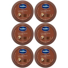 Vaseline Cocoa Glow, crème corps 6x75 ml, hydratation durable.