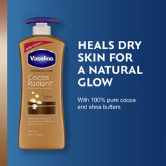 Vaseline gelée lueur cacao en bâton, éclat rapide pour peau lumineuse.