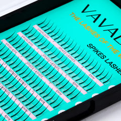 Extensions inférieurs VAVALASH B curl 5–7 mm mixte pour un look naturel.