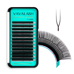 VAVALASH U Lash; design 2D UU en éventail pour un regard naturel et rapide
