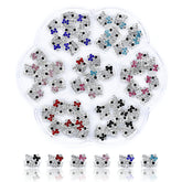 VCEOW ornements chats pour ongles, 48 pièces, six styles, idéal pour le fait soi‑même.