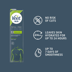 Veet Homme Gel Crème Épilation 200 ml — action rapide en 4 minutes pour peau lisse.
