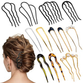 VEEVIIY attache-cheveux latérales métalliques, 12 pièces, tenue durable au quotidien.