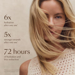 Texture crèmeuse du HYDR-8 sur cheveux après application