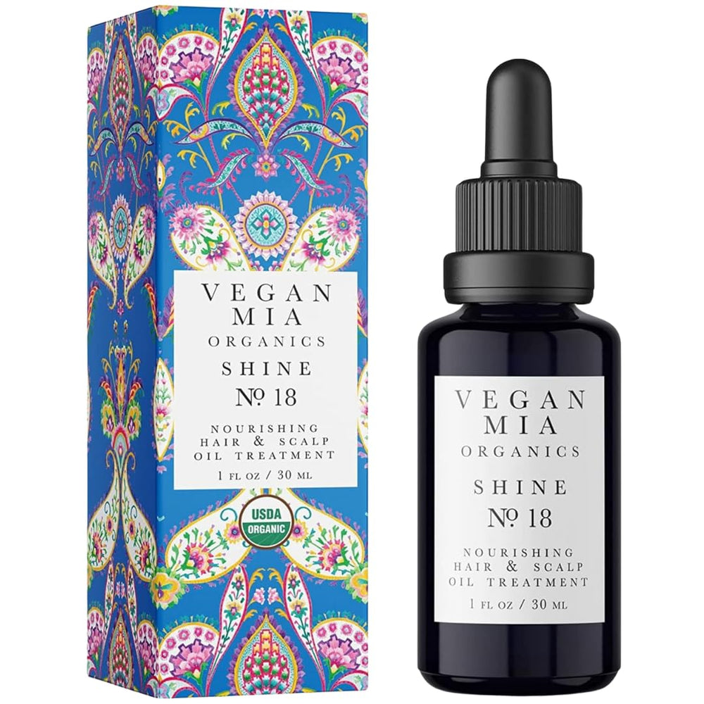 Huile Vegan Mia au romarin – bouteille 1 oz, stimulant croissance et brillance naturelles.