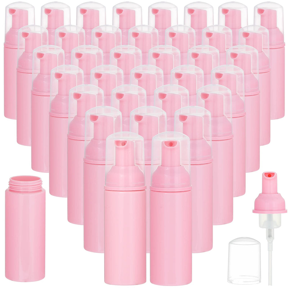 VEIDIA flacon mousse rose 60 ml avec pompe, idéal pour savon mousse en déplacement.