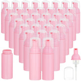 VEIDIA flacon mousse rose 60 ml avec pompe, idéal pour savon mousse en déplacement.