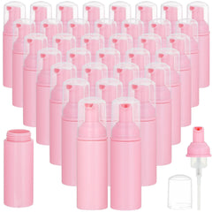VEIDIA flacon mousse rose 60 ml avec pompe, idéal pour savon mousse en déplacement.