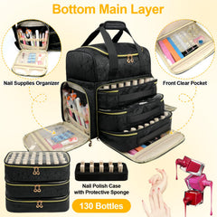 Veirdro pochettes-portables ongles, transport facile de matériel.