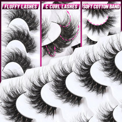 Veleasha cils 3D fluffy oeil-de-chat – regard plus intense