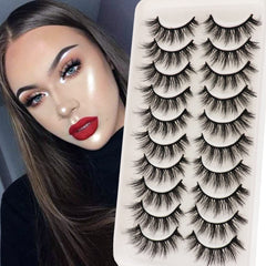 Cils Veleasha faux vison croisés: volume naturel et regard intense au quotidien.