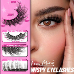 Veleasha cils haute qualité fait main – bande souple et confortable