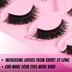 Cils Veleasha mink synthetique legers pour un confort durable toute la journee