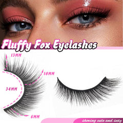 Cils Veleasha Fox Eye L Curl Fluffy matière synthétique douce et légère